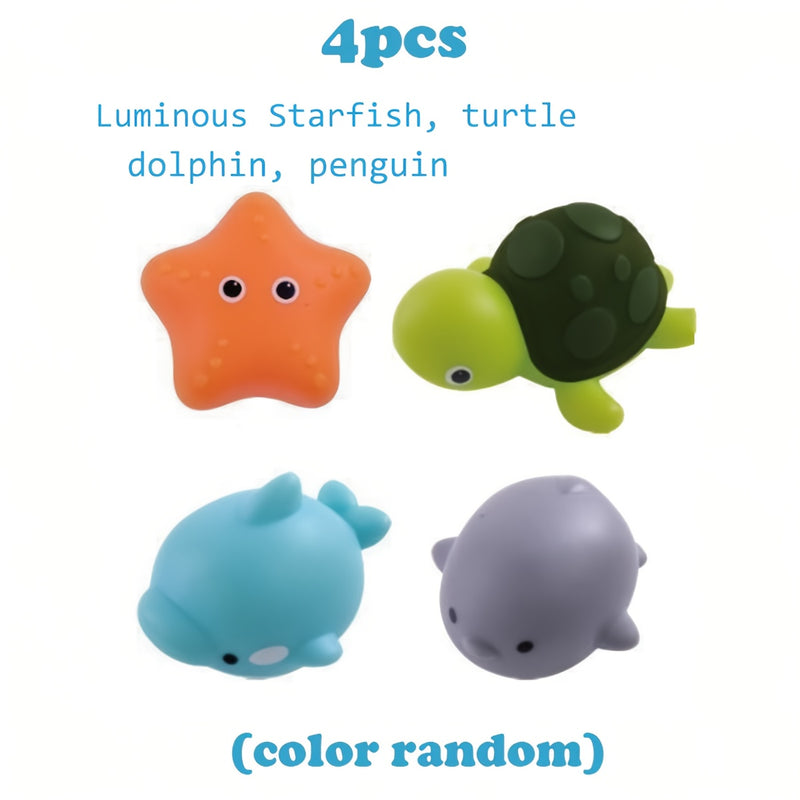 Conjunto de Brinquedos de Banho Luminosos Coloridos