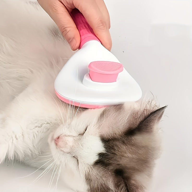 Escova de Limpeza Automática para Pets - Remoção de Pelos e Massagem, Ideal para Cães e Gatos