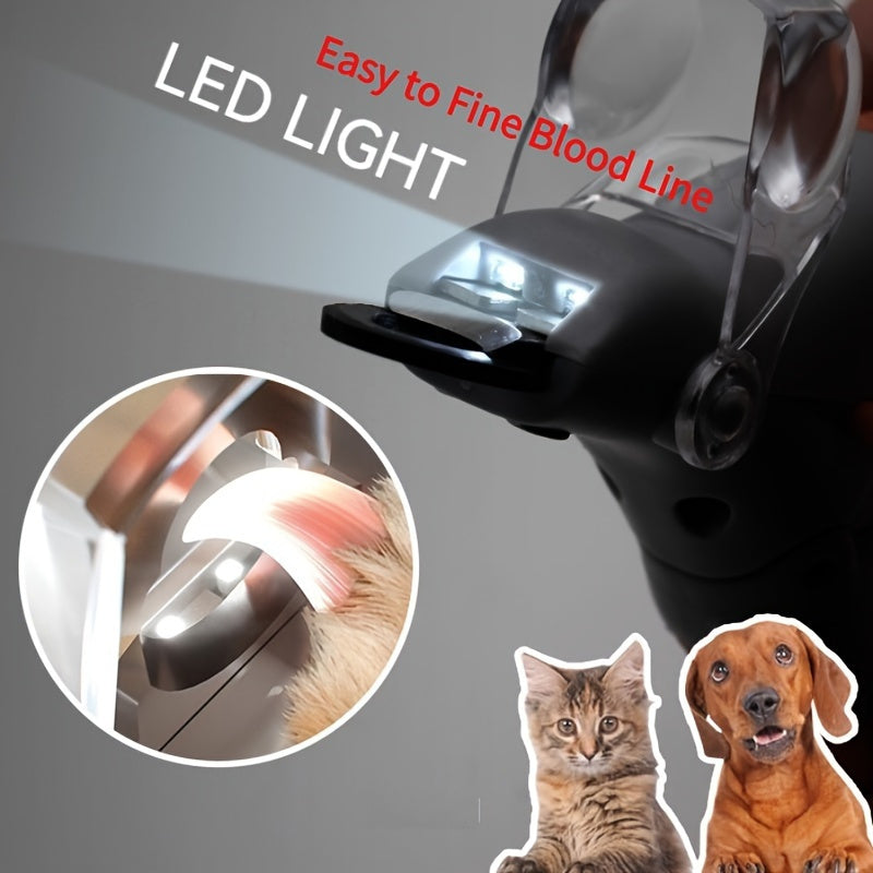 Cortador de Unhas LED para Cães em Aço Inox