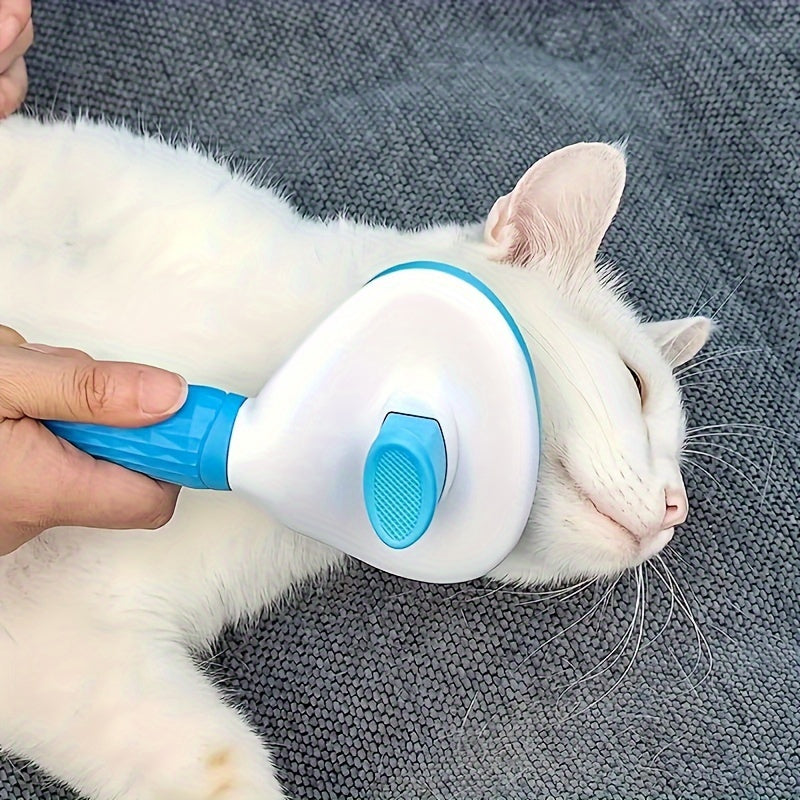 Escova de Limpeza Automática para Pets - Remoção de Pelos e Massagem, Ideal para Cães e Gatos