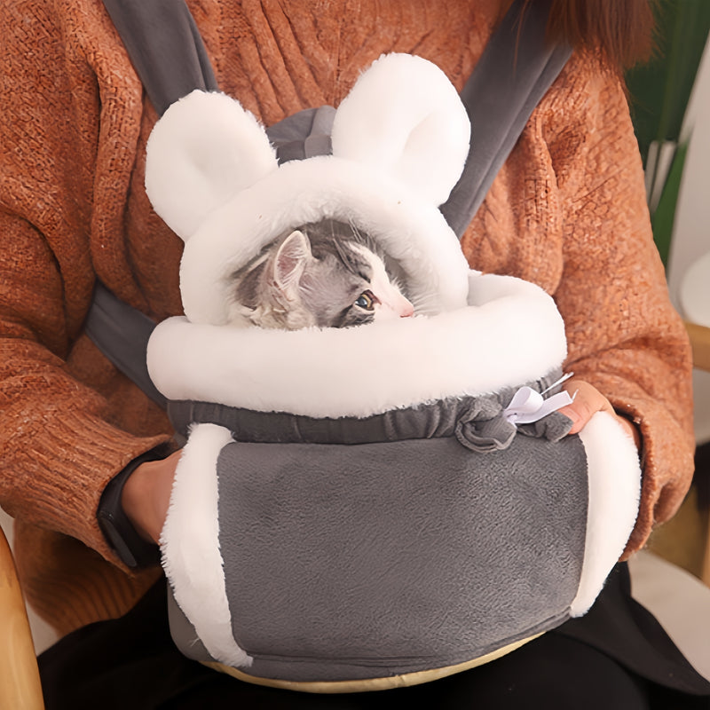 Mochila Confortável e Macia para Gatos e Cães Pequenos – Acessório Imperdível para Viagens e Passeios!