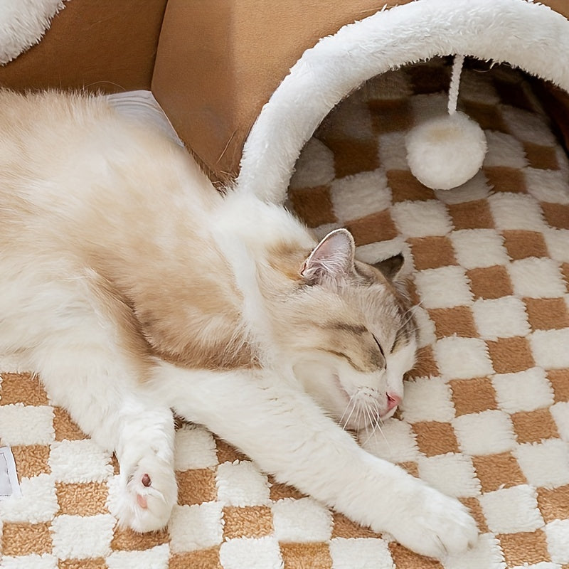 Cama Interativa em Forma de Urso para Gatos e Pets Pequenos