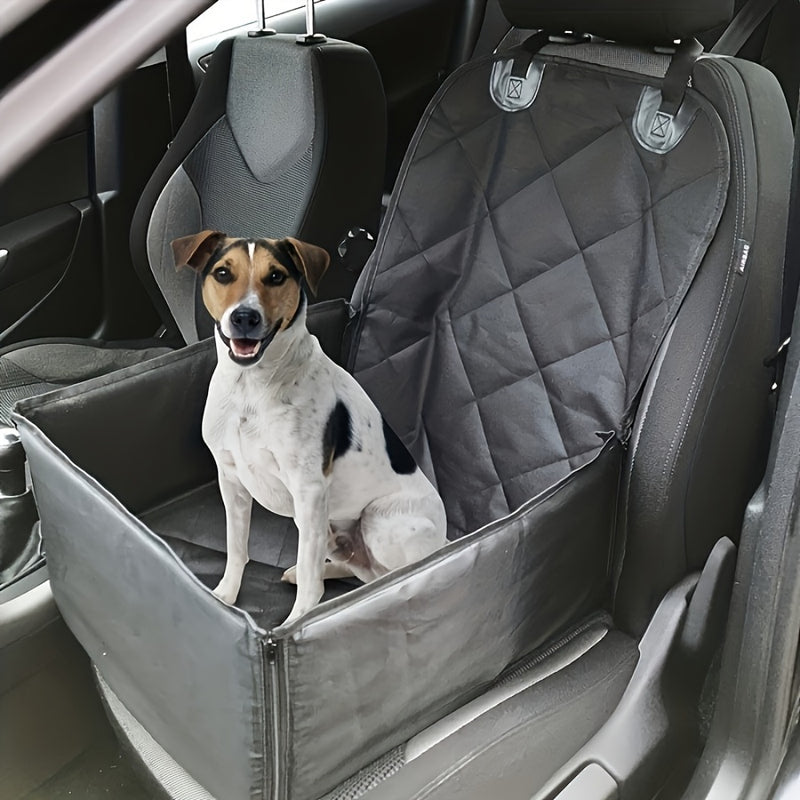 Capa de Banco para Carro com Cinto de Segurança para Cães - Impermeável e Antiderrapante, Proteção Universal para Todos os Modelos de Carro