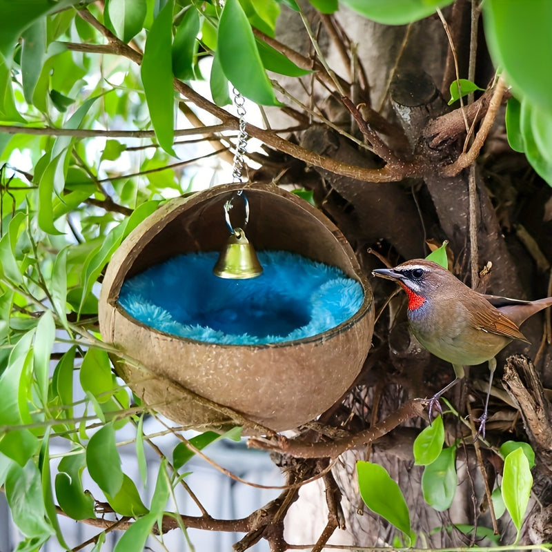 Ninho de Côco Natural para Pássaros