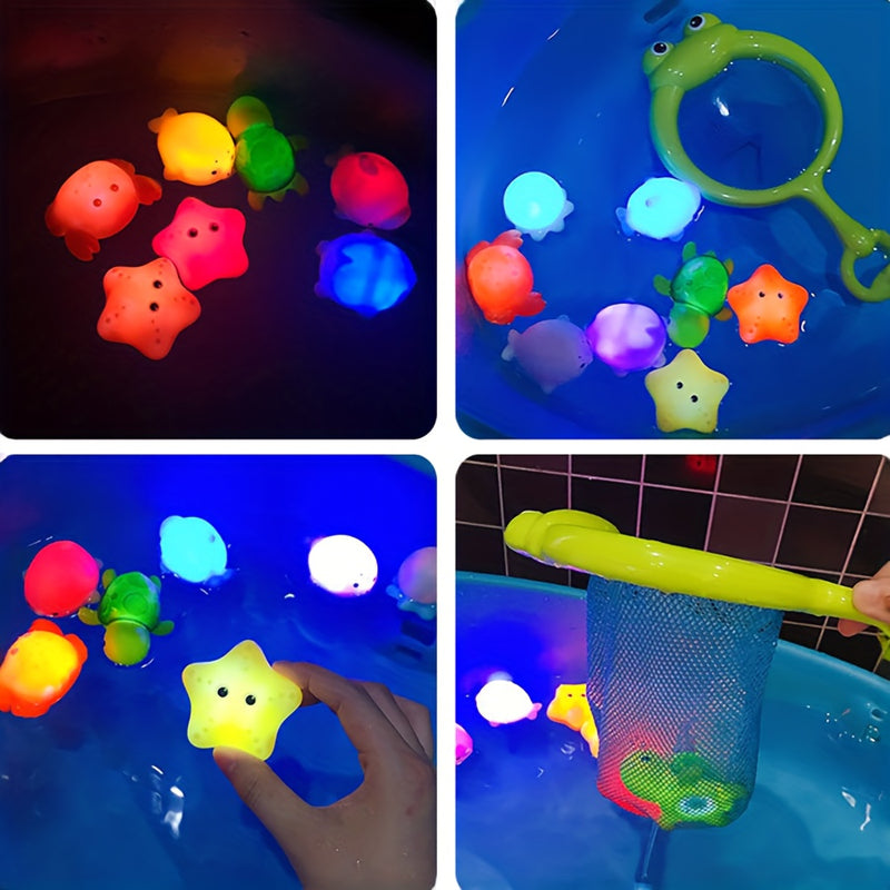 Conjunto de Brinquedos de Banho Luminosos Coloridos