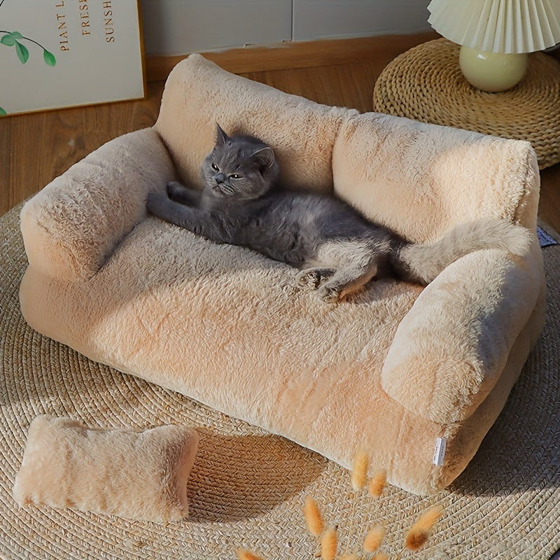 Cama Pet Cozy - Sofá Acolchoado Antiderrapante para Cães e Gatos