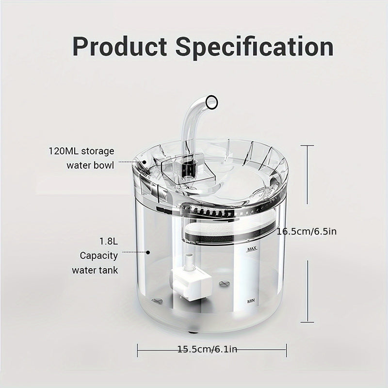 Fonte Inteligente para Pets 1.8L com Sensor de Movimento