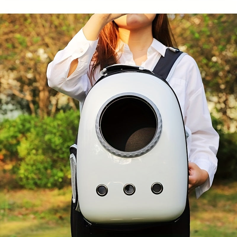 Mochila Deluxe Space Capsule para Pets com Cúpula Transparente