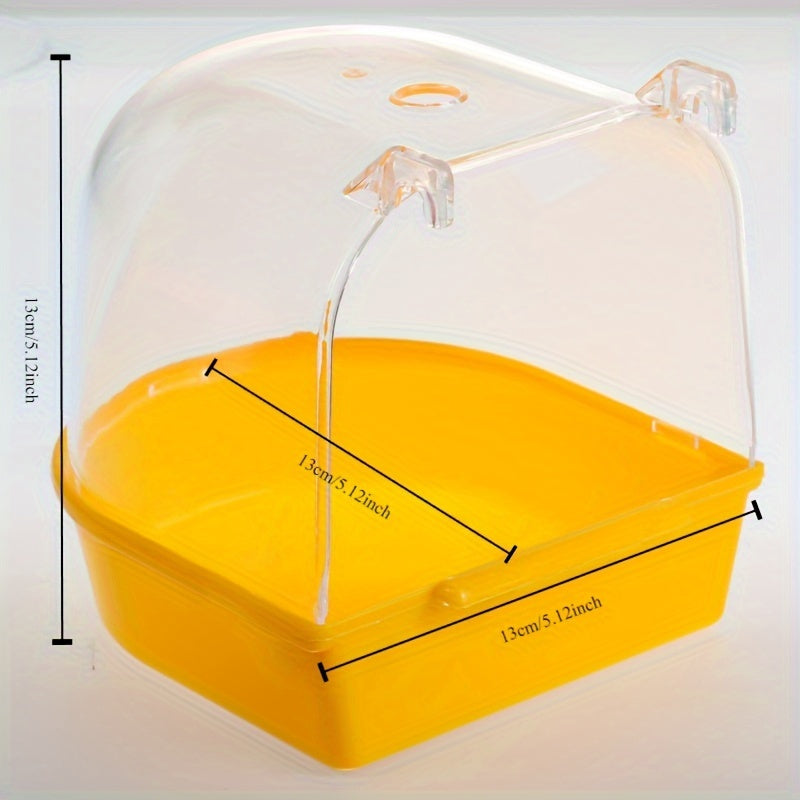 Banheira Transparente para Pássaros