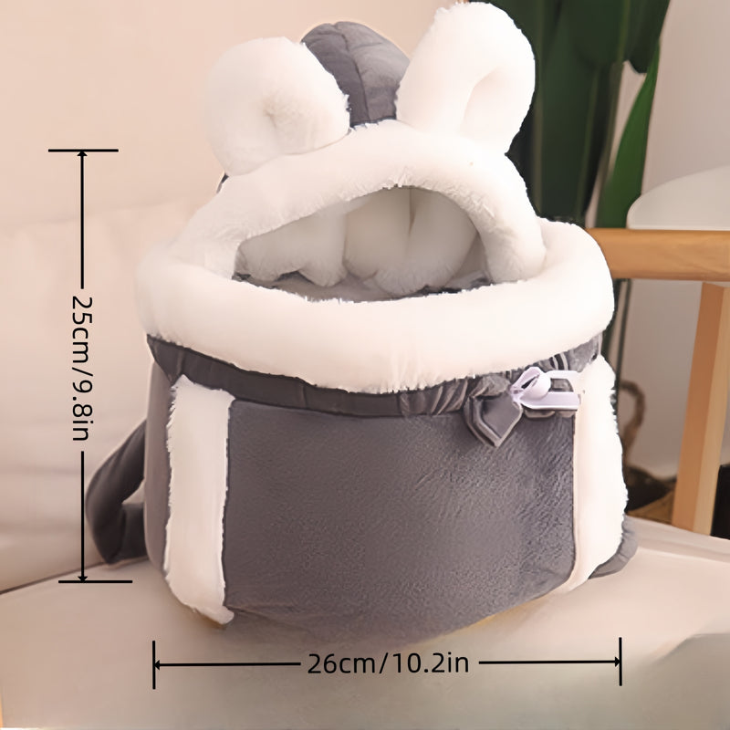 Mochila Confortável e Macia para Gatos e Cães Pequenos – Acessório Imperdível para Viagens e Passeios!