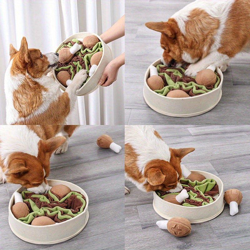 Dog Snuffle Bowl - Dispensador de comida com quebra-cabeça interativo