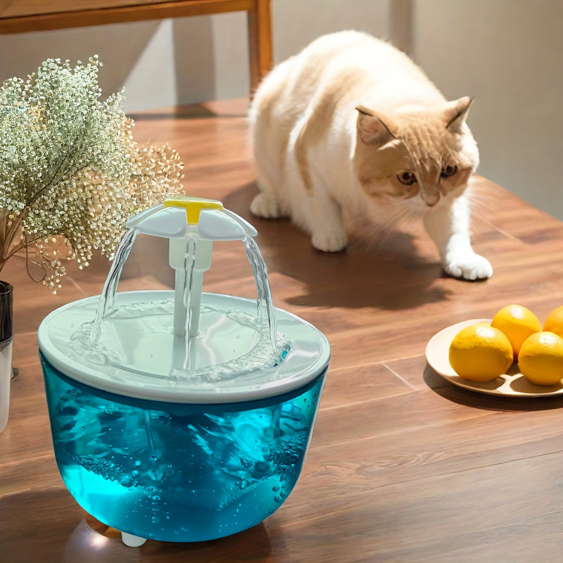 Fonte de Água USB para Pets - 1,5L, Silenciosa e de Alta Capacidade, Ideal para Gatos e Cães