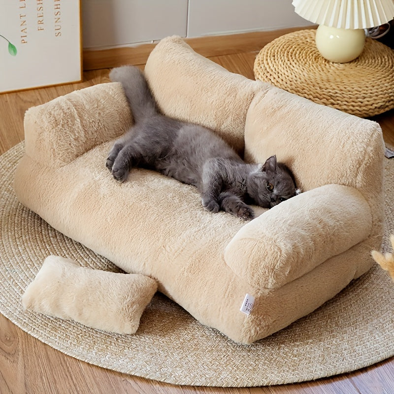 Cama Pet Cozy - Sofá Acolchoado Antiderrapante para Cães e Gatos