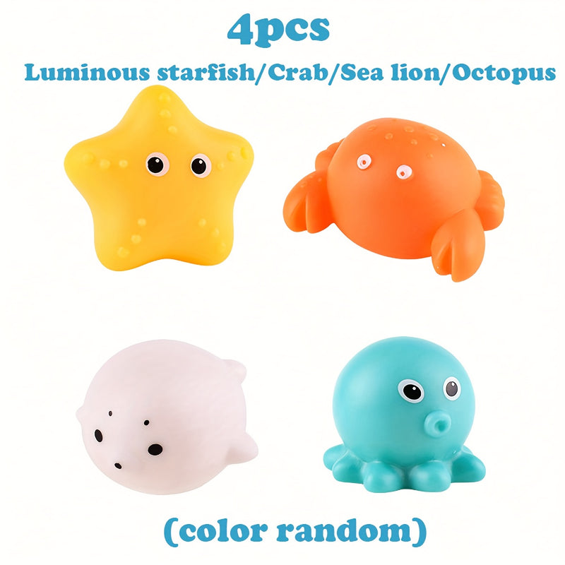 Conjunto de Brinquedos de Banho Luminosos Coloridos