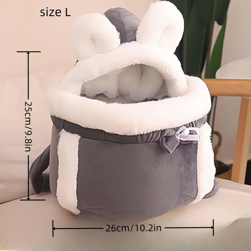 Mochila Confortável e Macia para Gatos e Cães Pequenos – Acessório Imperdível para Viagens e Passeios!