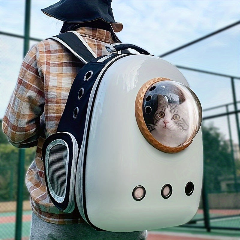 Mochila Deluxe Space Capsule para Pets com Cúpula Transparente